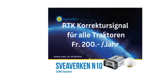 RTK Korrektursignal für alle Traktoren und Lenksysteme ansehen